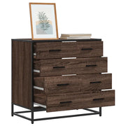 Cassettiera Rovere Marrone 70x41x70 cm in Legno Multistrato 849083
