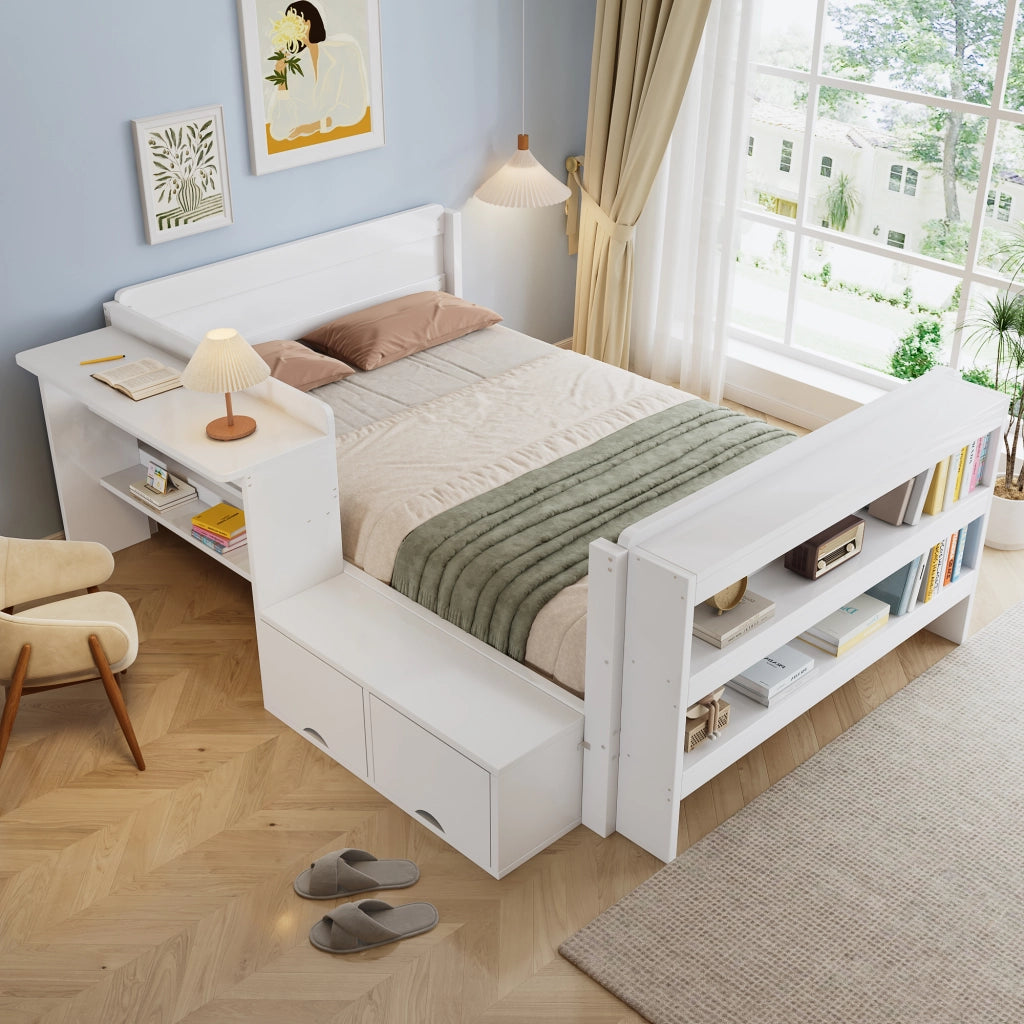 letto in legno bianco 120 x 200 cm