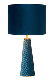 Lampada da tavolo Lucide Extravaganza Velvet blu E27 40W
