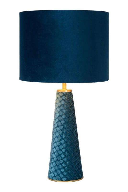 Lampada da tavolo Lucide Extravaganza Velvet blu E27 40W