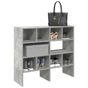 vidaXL Scarpiere 2 pz Impilabili Grigio Cemento 89,5x30x40 cm
