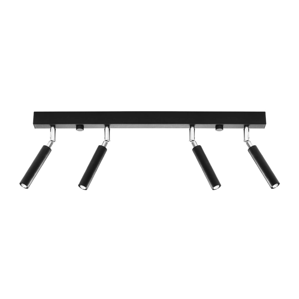 Plafoniera a barra OPTIMA 4xG9 nero/cromo Pure Lume