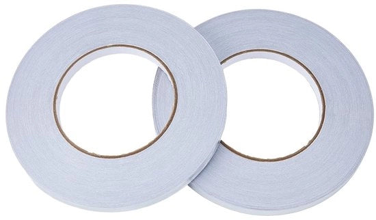 Tape riflettente argentato - 10 mm largo - Adesivo autoadesivo - Ideale per fai da te - 50 m/roll