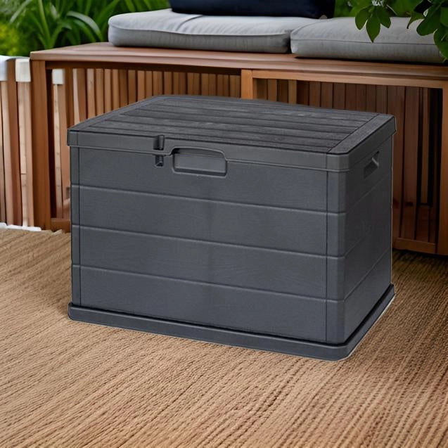 MAURY'S BAULE CASSAPANCA 170 LT DA ESTERNO IN RESINA 78LX55PX52H CM ANTRACITE