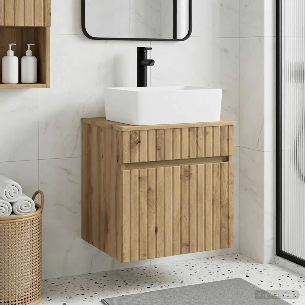 Mobile lavabo da parete Rovere Artigianale 49 x 41 x 63 cm