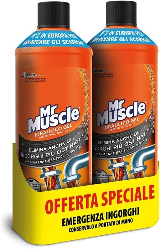 SET 12 MR MUSCOLO DISGORGANTE IDRAULICO IN GEL FORMATO 1LT