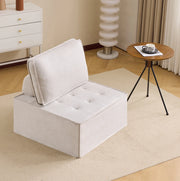 Divano modulare 80.0x36.0x32.0 cm componibile e compatto in compensato beige