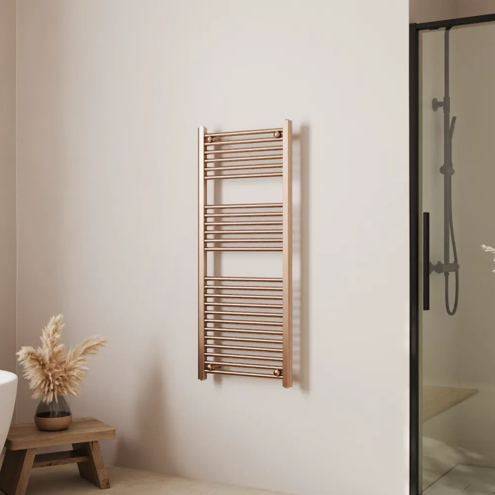Termoarredo idraulico 1200x450 oro rosa interasse 400 | Polaris