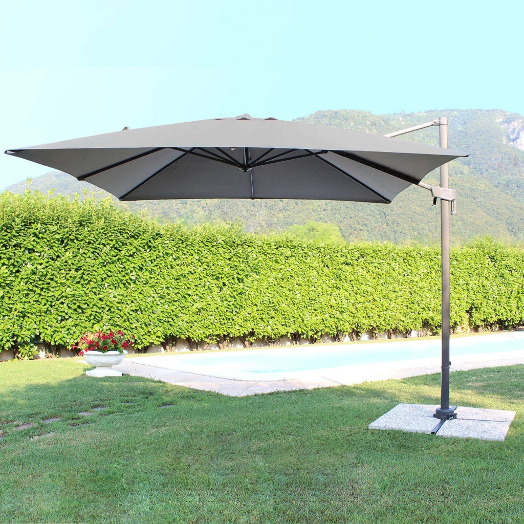 Ombrellone da Giardino decentrato 3x3 in alluminio - PIAVE