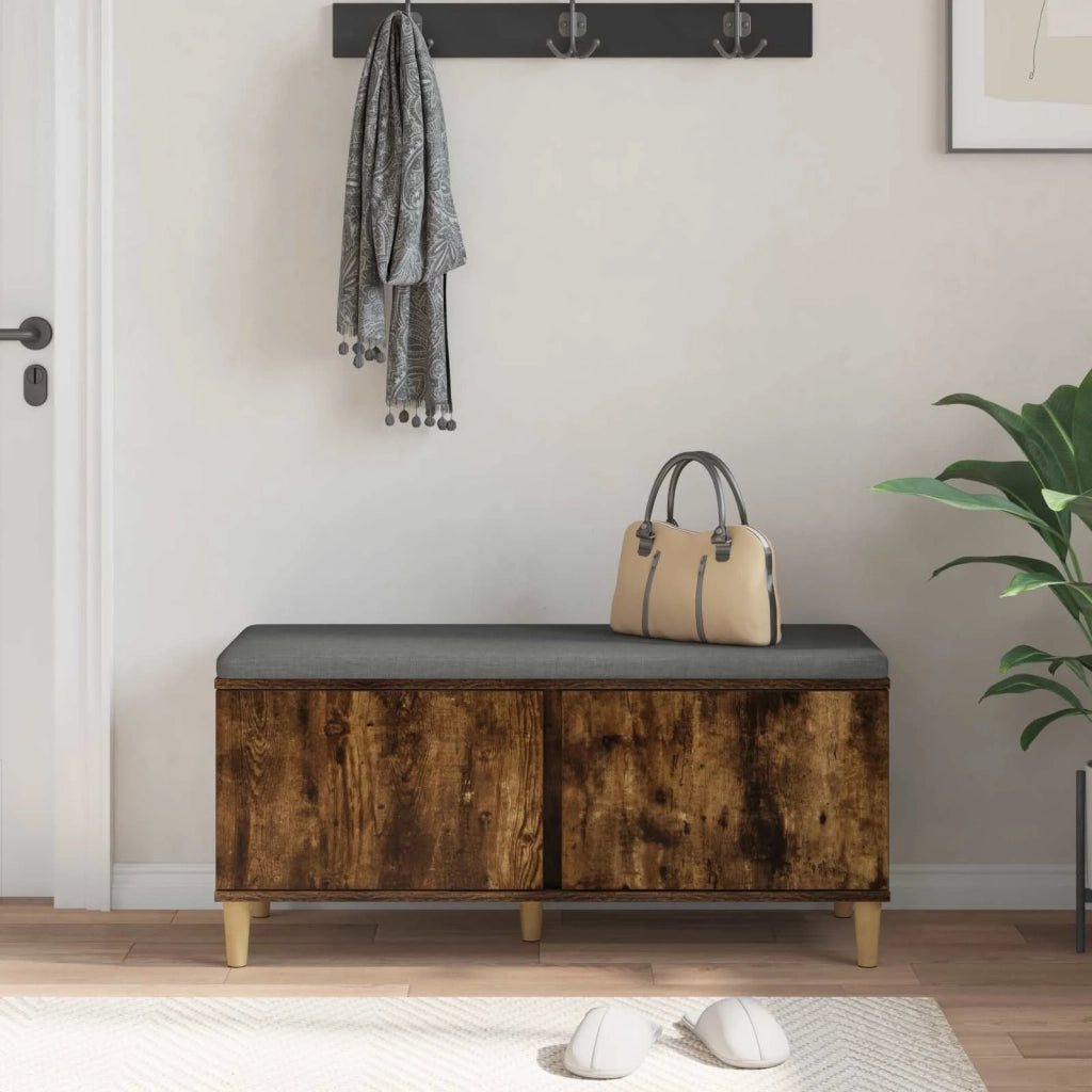 Panca per ingresso Quercia Affumicata 100 x 38 x 46 cm 891540