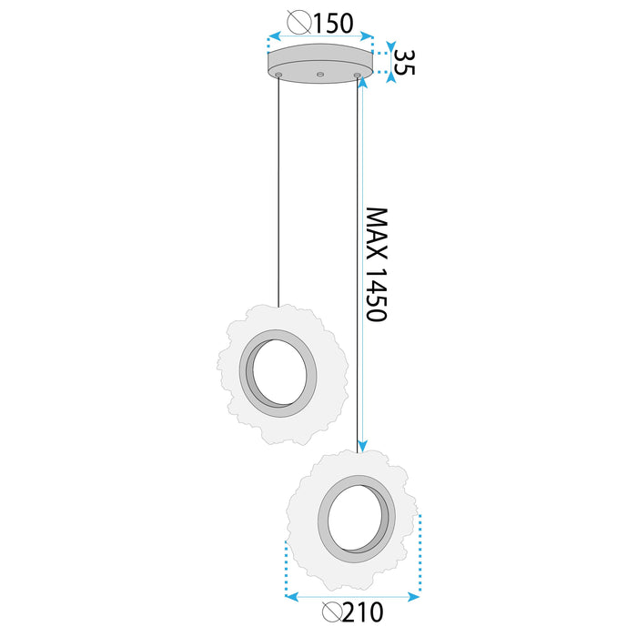 Lampada Led Lhj103-2cp Gold