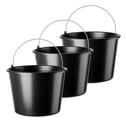 Secchio da costruzione KADAX da 16 litri, secchi in plastica resistenti per uso domestico e giardinaggio, confezione da 3 pezzi.