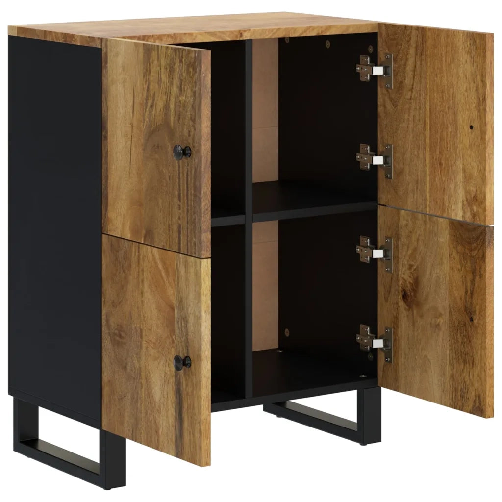 Credenza con 4 Ante 60x33x75 cm in Legno Massello di Mango 352920