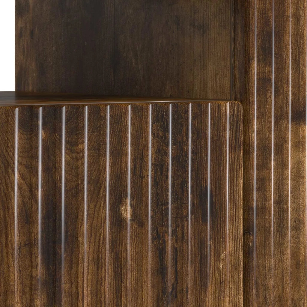 Mobile TV LED Rovere Fumo Legno ingegnerizzato 896030