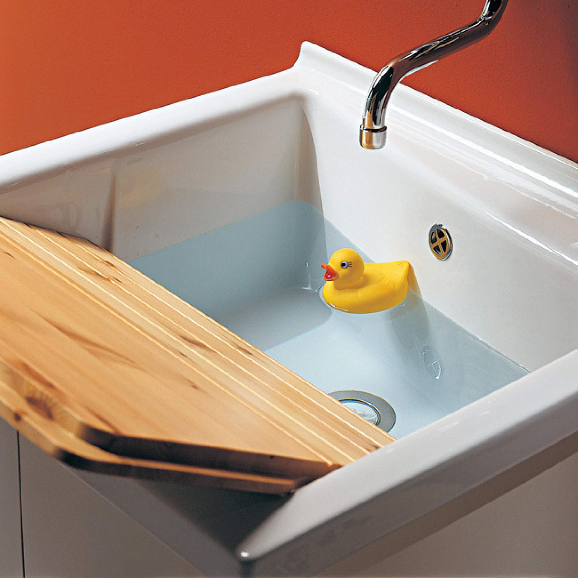 Mobile Lavatoio 63x60x87 cm 2 Ante Asse in Legno Montegrappa Acqua Edilla Bianco