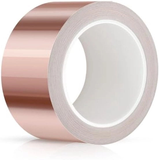 Tappo in rame contro le lumache - 50mm x 20m Protezione dalle lumache per piante, schermatura EMI, adesivo per foglio di rame per giardino e elettronica