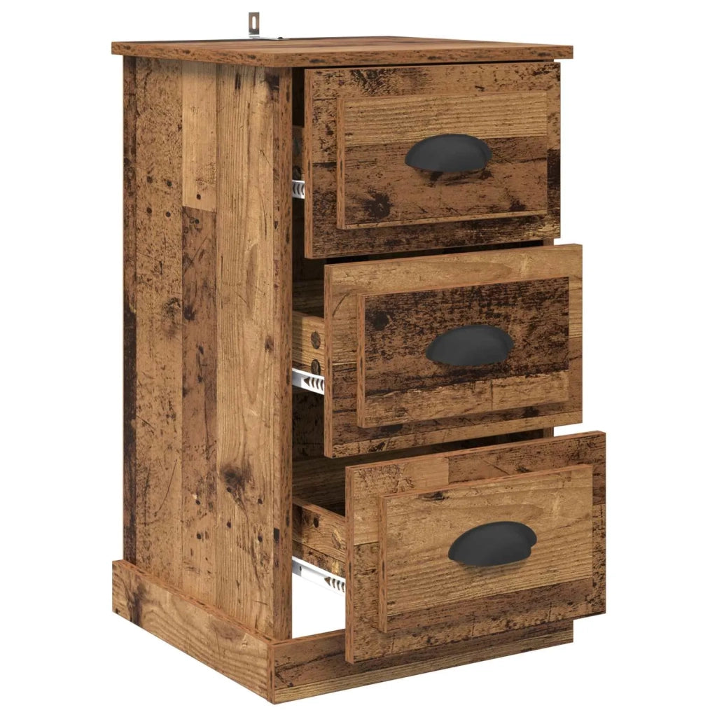 Comodino | Armadio da Notte | Mobiletto da notte con cassetto Legno vecchio 39 x 39 x 67,5 cm