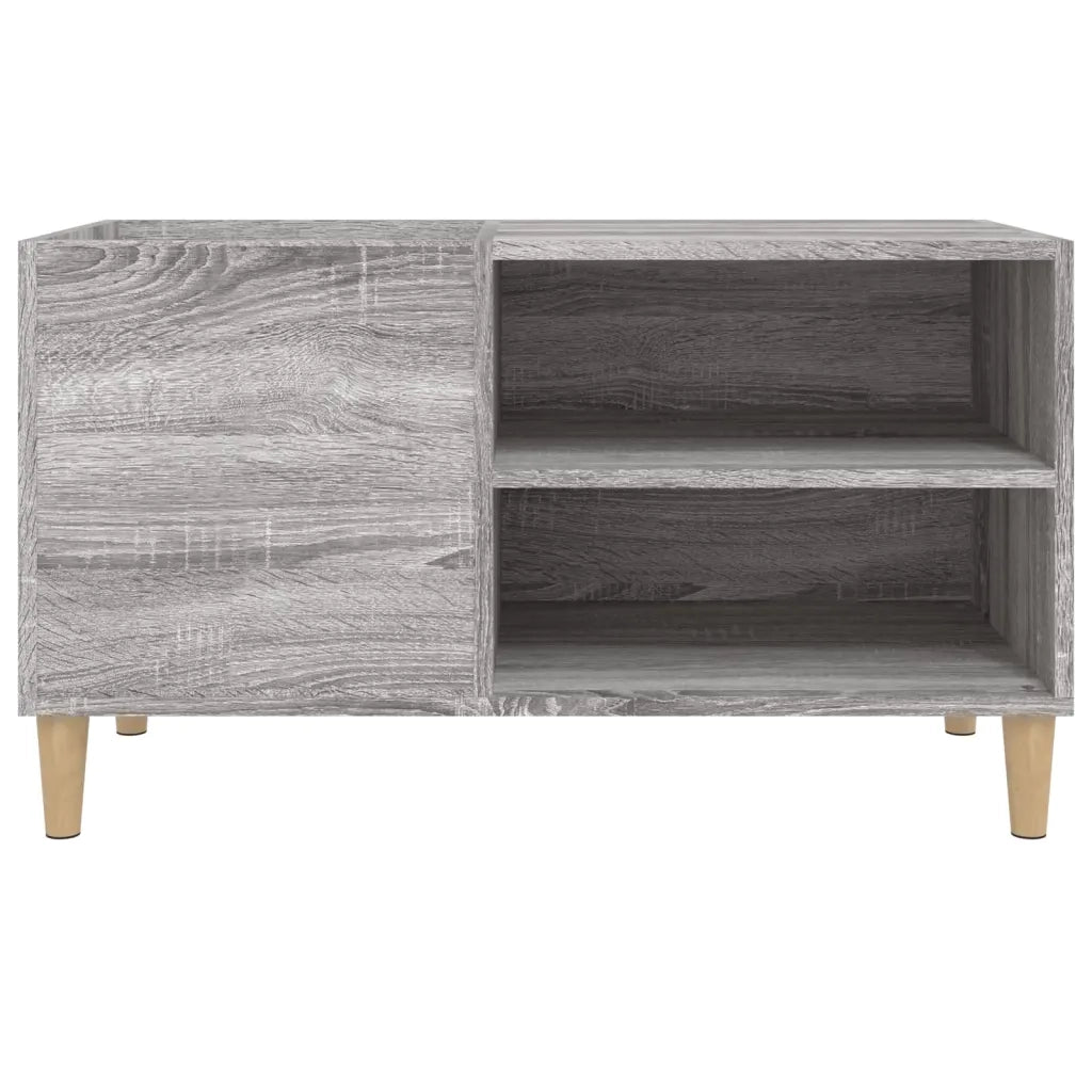 Mobile Porta Dischi Grigio Sonoma 84,5x38x48 Legno Multistrato 831947
