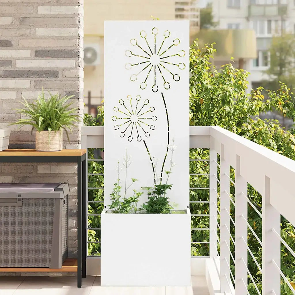 Schermo per privacy in giardino Traforo Bianco 50 x 150 cm CFW1404284