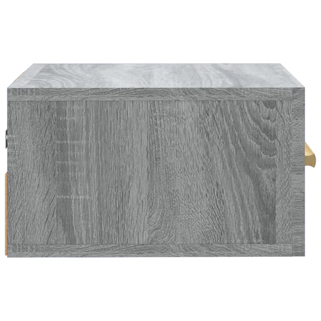 Comodino a Muro Grigio Sonoma 35x35x20 cm cod mxl 30027