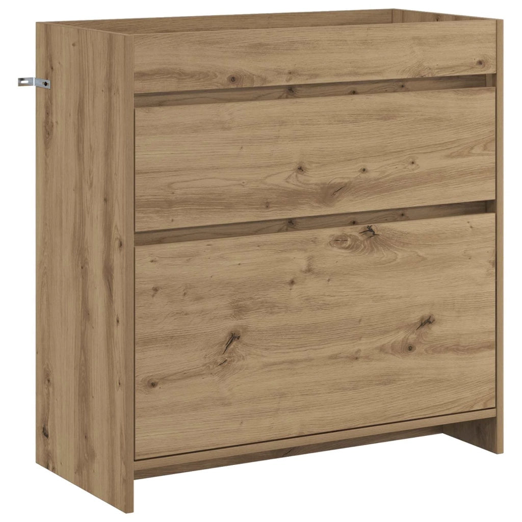 Mobiletto da Bagno Sotto Lavabo Rovere Artigianale 890743