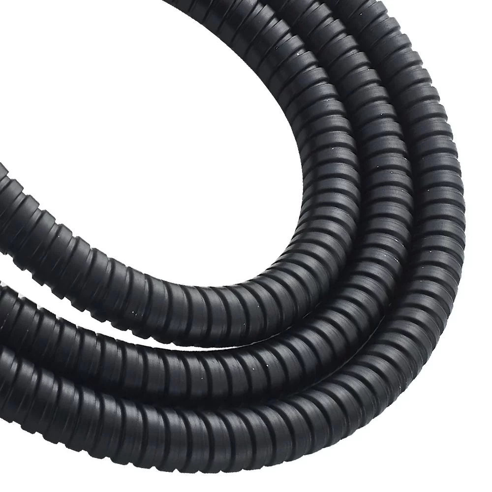 Flessibile nero da 150 cm in acciaio inox
