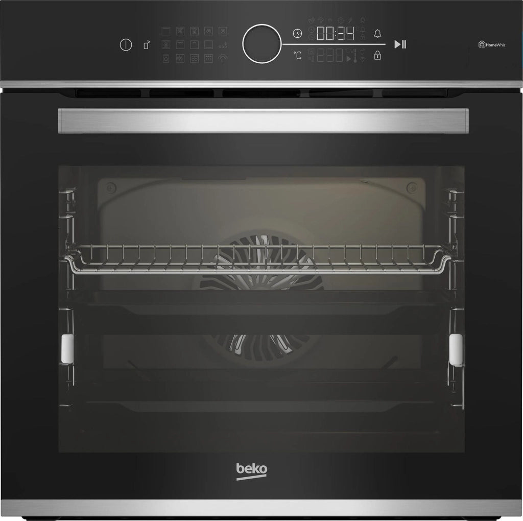Beko BBIMM13400XCSW BPro 500 Forno da incasso Elettrico Termoventilato 72 L Classe A+ 13 Funzioni Pizza Chef Wi-Fi (59,5x59,4x56,7 cm) colore Inox