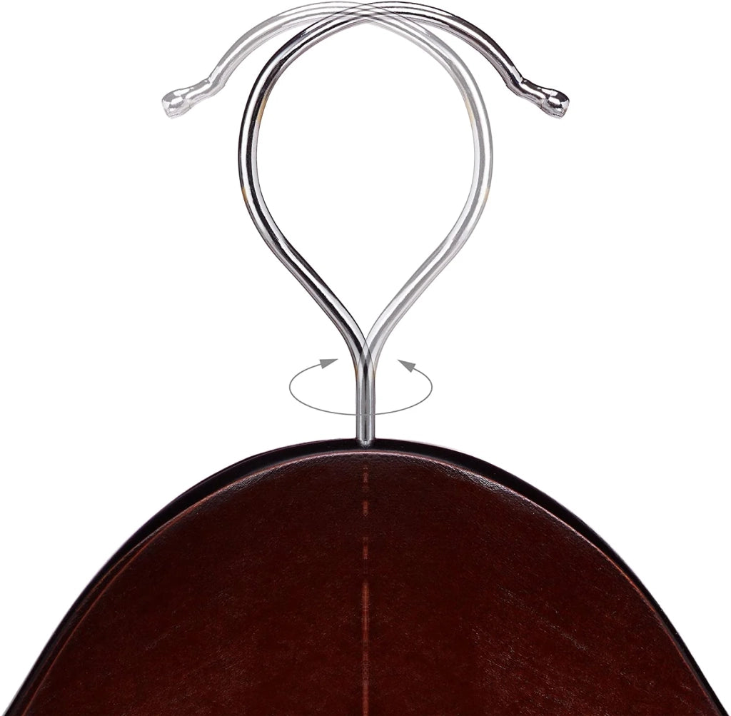 Set di 30 grucce in legno marrone con tacche 13_0002499