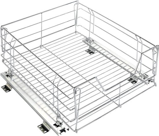 Organizzatore di Cucina - Scaffale Organizzatore - Sistema Estensibile - 50x23x40cm - Argento
