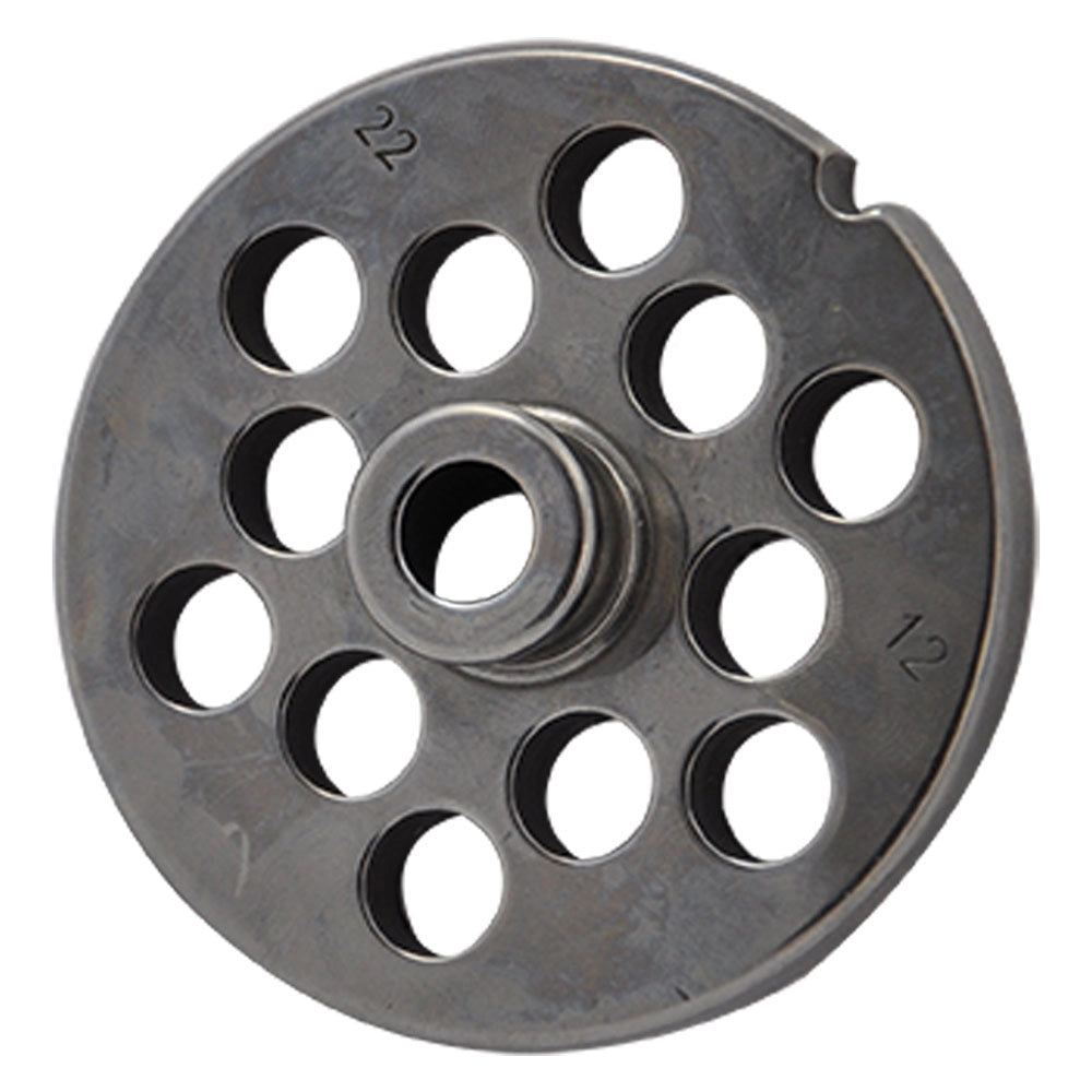 PIASTRA PER TRITACARNE Per n.22 - 12 fori da 12 mm.  - REBER