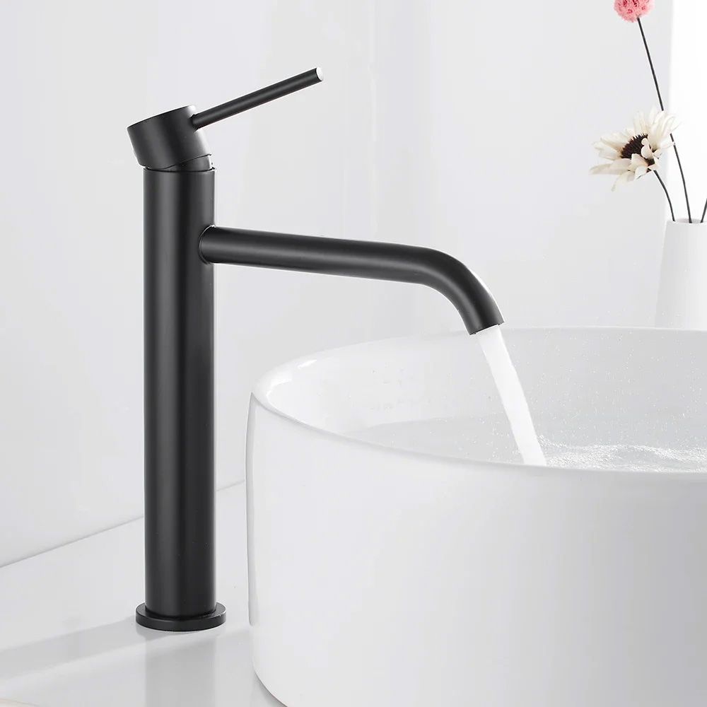 Rubinetto Da Lavabo Rea Lungo Black High