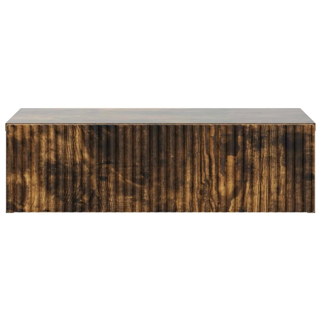 Tavolino da Parete Laterale 59 x 34,5 x 17 cm Rovere Fumo 898490