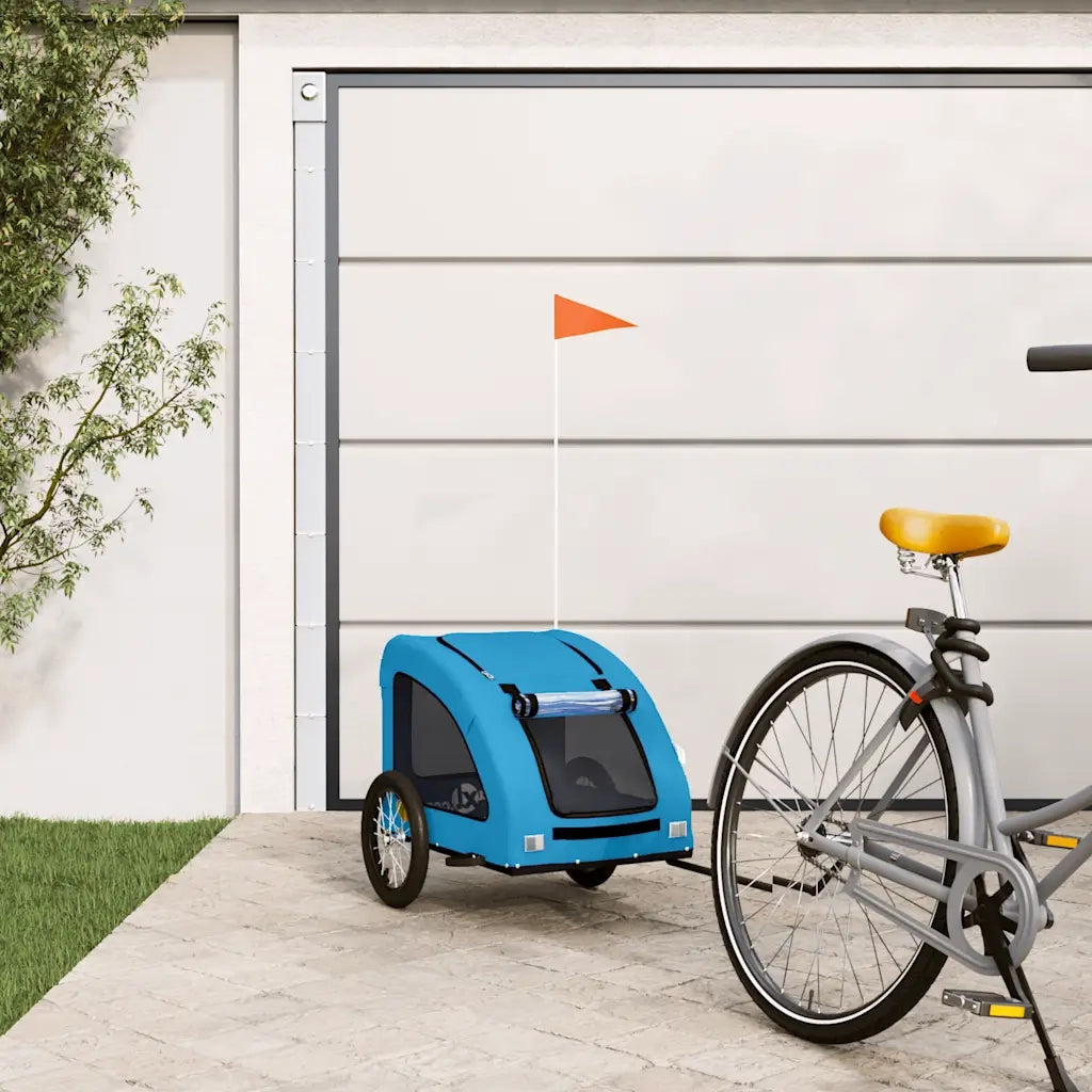 Rimorchio da Bici per Animali Blu Oxford e Ferro CFW8833976