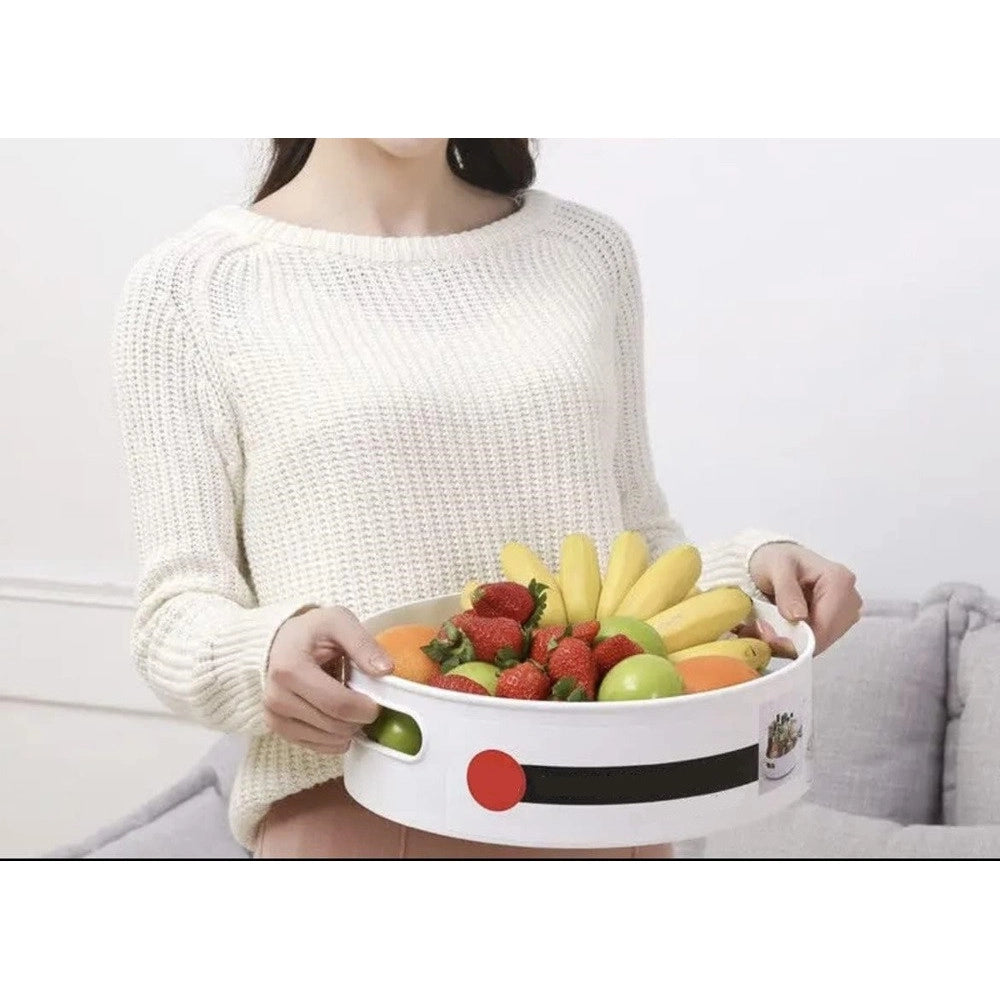 Trade Shop - Porta Spezie Girevole Multifunzionale Cucina Contenitore Bottiglie Condimenti Vassoio -