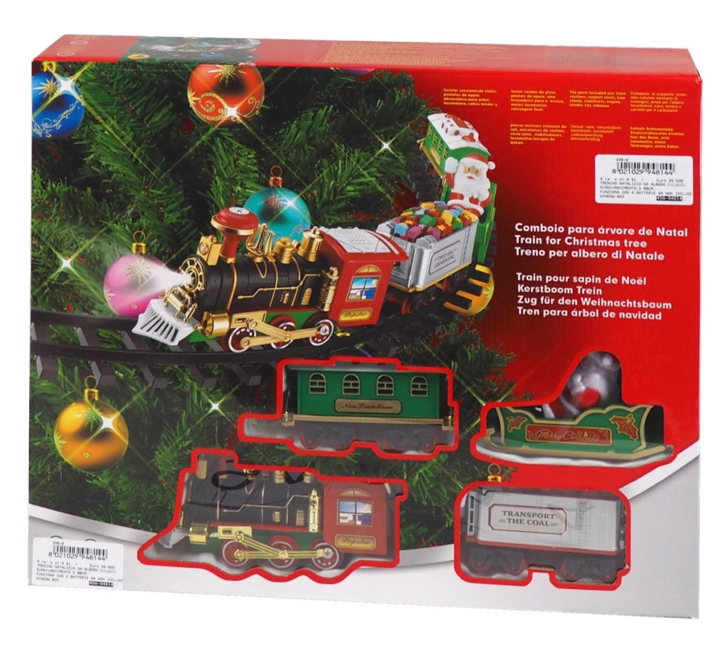 TRENINO PER ALBERO DI NATALE CON LUCI E SUONI DIAMETRO 89CM