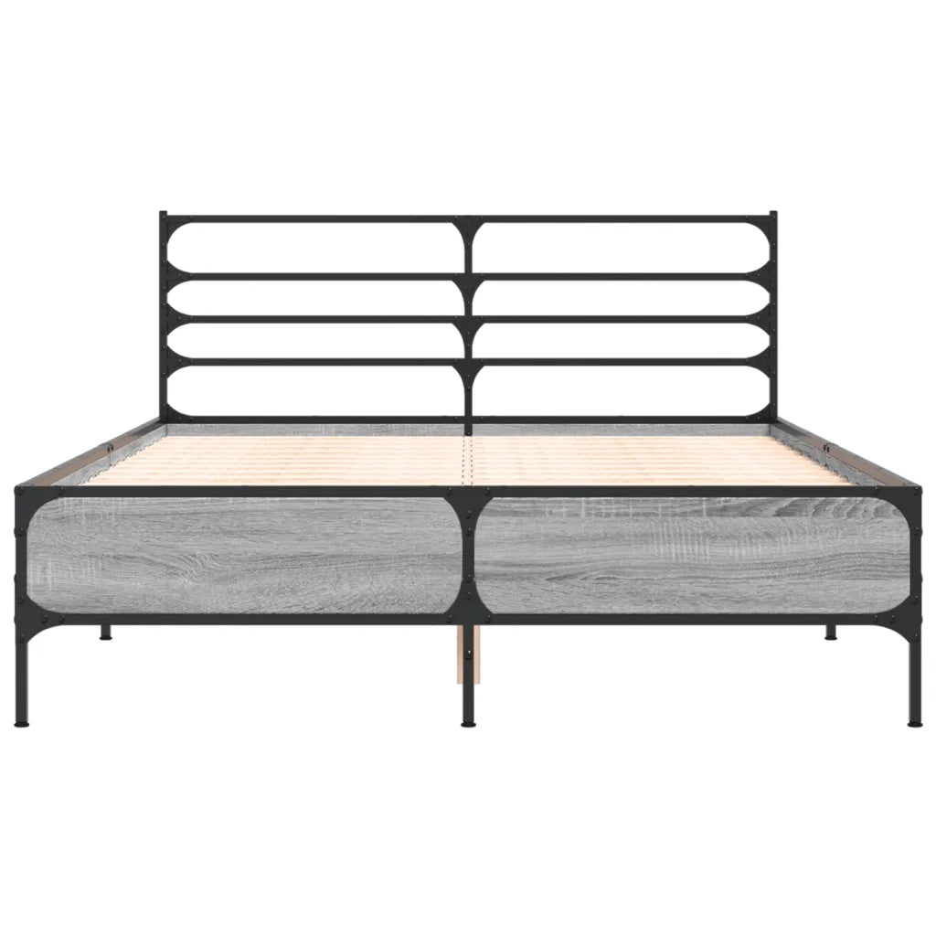 Giroletto Grigio Sonoma 120x190 cm in Legno Multistrato Metallo