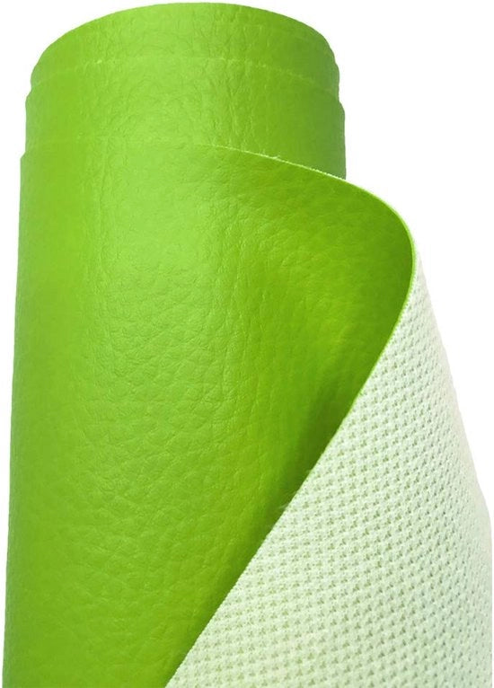 Tessuto imitazione legno corretto, impermeabile, struttura legno, venduto per metro - 200 cm x 140 cm (verde)