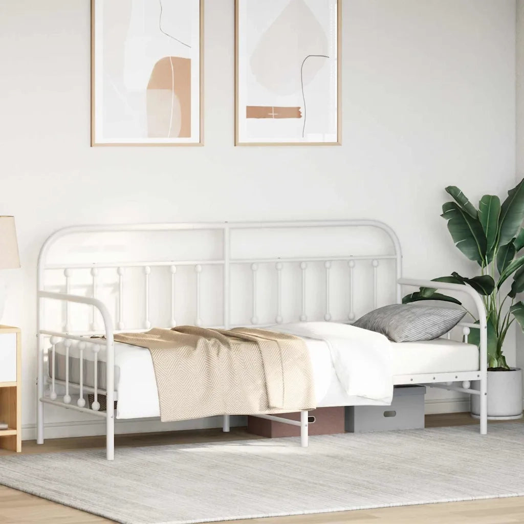 Struttura per letto di giorno-Giroletto Bianco 75 x 190 cm 574721