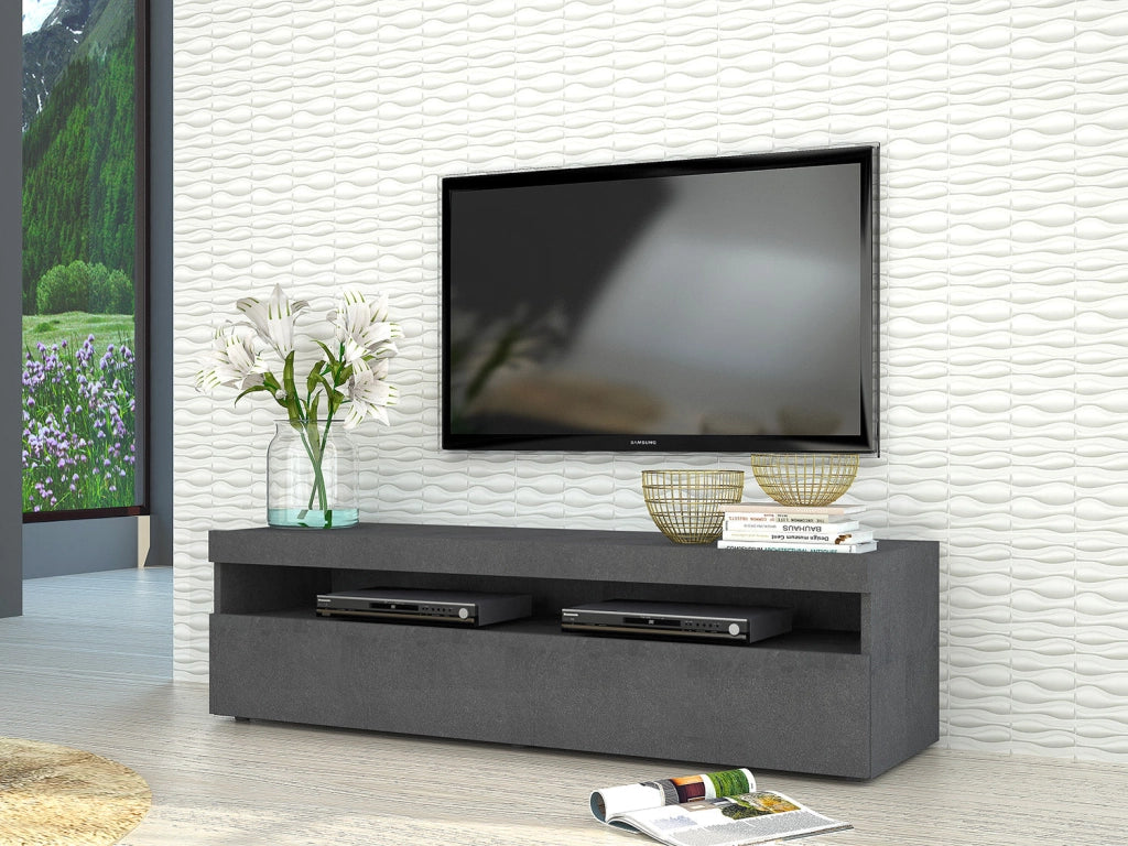Mobile TV 1 Anta 130x45x36,2 cm Burrata Ardesia