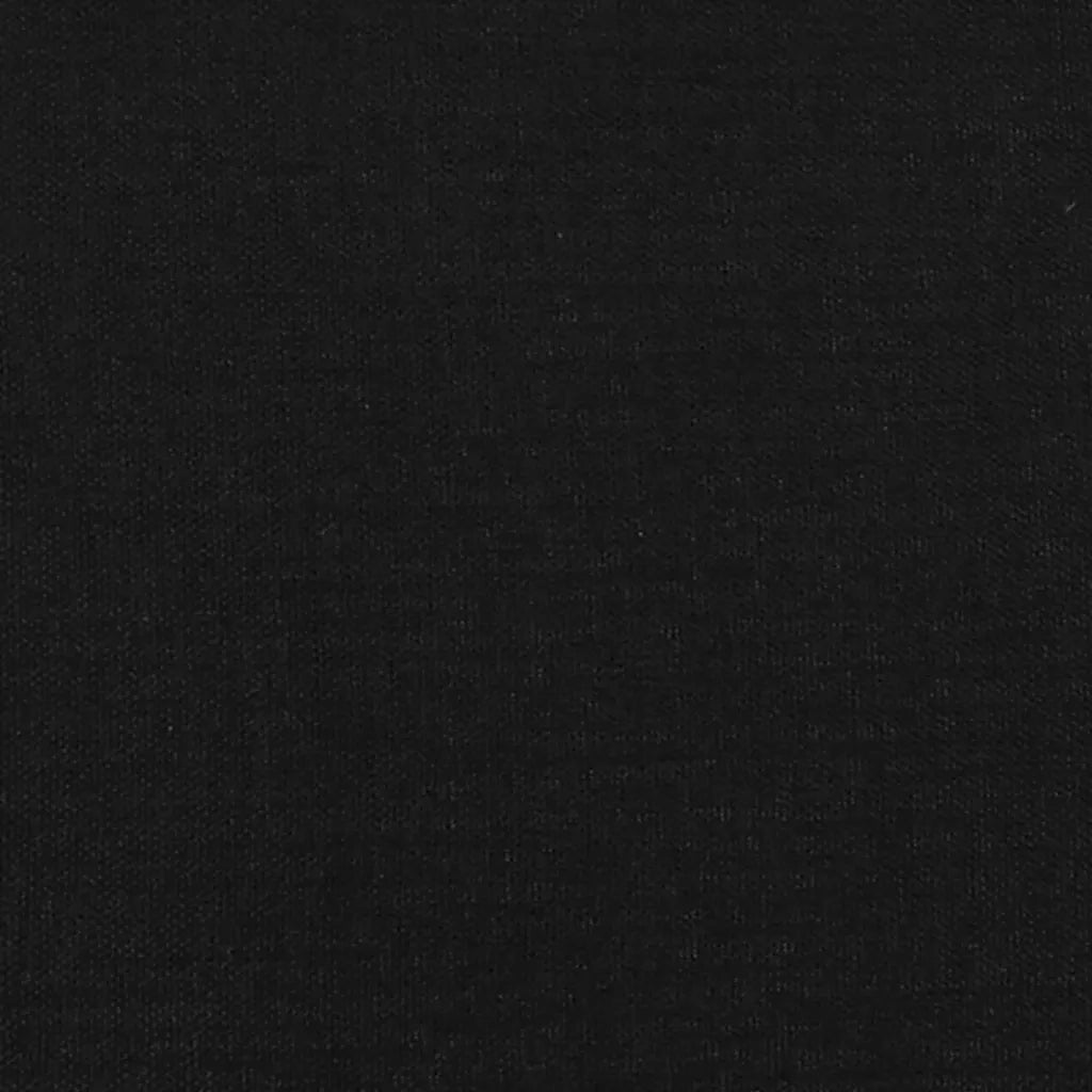 Testiera ad Orecchio-Testata con Orecchie Nera 103x23x118/128 cm in Tessuto 327755