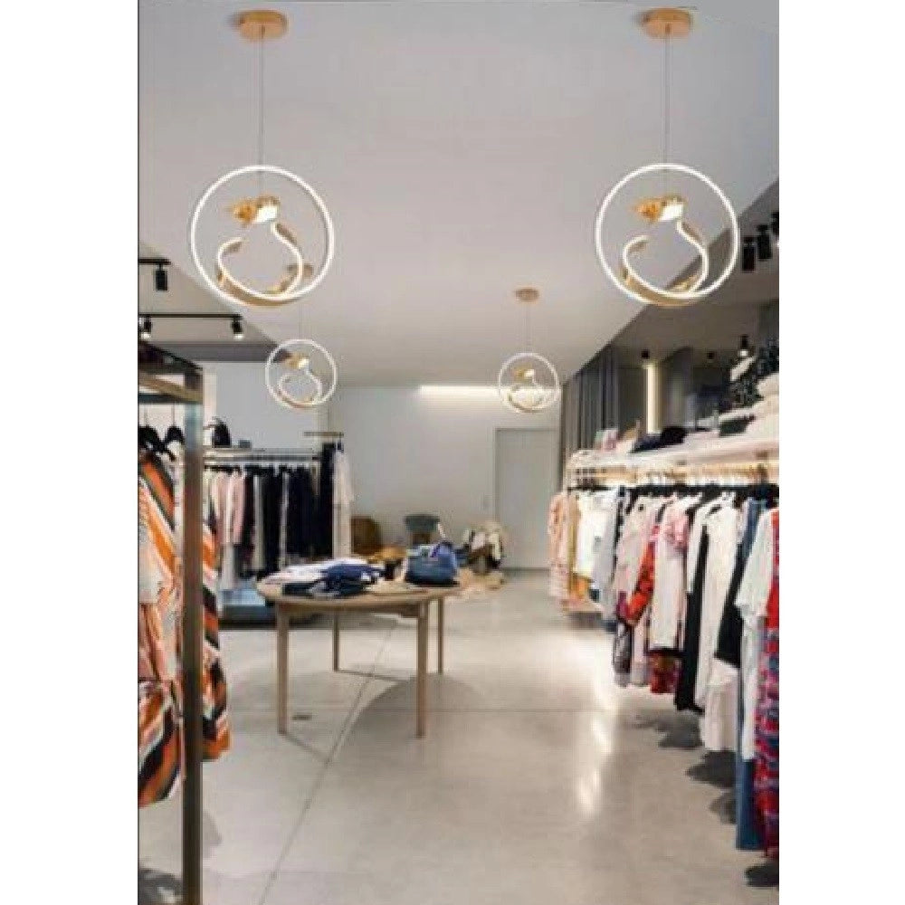 Trade Shop - Lampadario 53w Led Moderno Lampada A Sospensione Con Uccello Luminoso 6500k A51 -