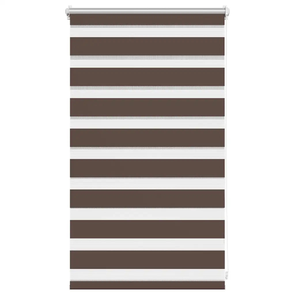 Tenda a rullo | Tenda avvolgibile zebrata 50,9x100 cm Tessuto Larghezza 46,7 cm caff¨¨