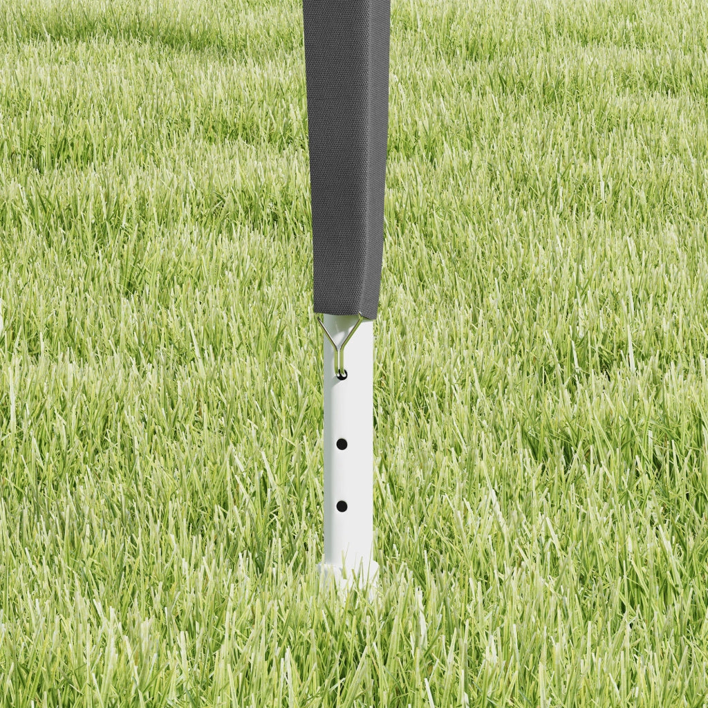 Gazebo da Giardino 3x3 m Pieghevole e Portatile per Feste con Copertura Anti UV Grigio