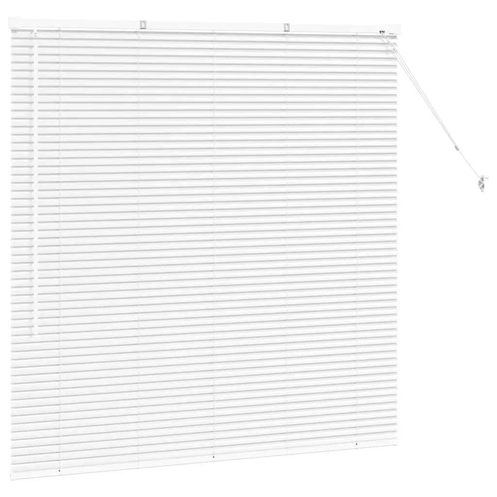 vidaXL Tenda per Finestra con tende Manuale Bianco Alluminio