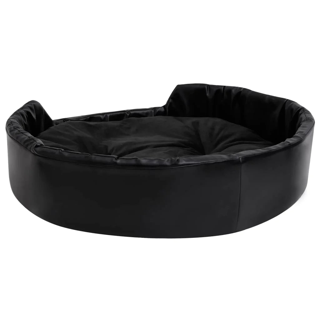 Cuccia per cani 90 x 79 x 20 cm Peluche e similpelle nera 02_0043219