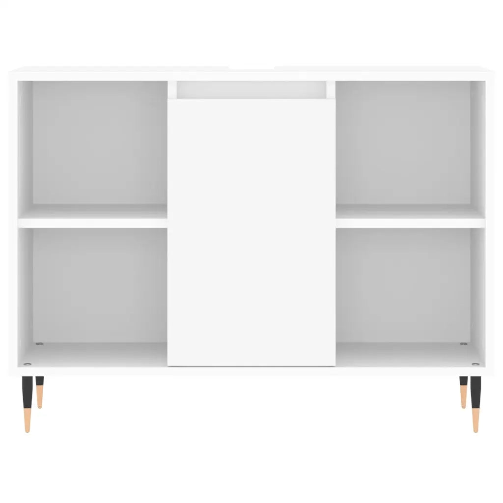Mobile da Bagno Bianco 80x33x60 cm in Legno Multistrato 831620