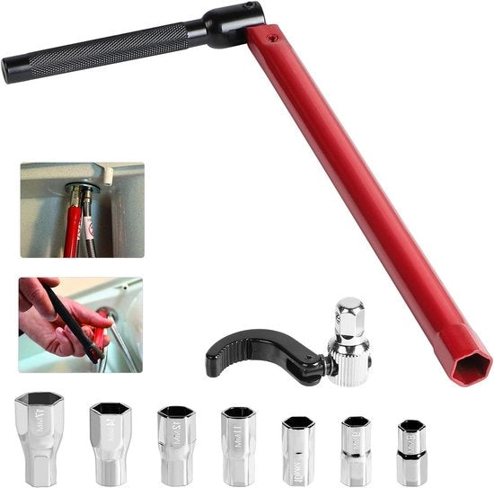 Set di 9 viti a chiave per rubinetto da cucina, diverse misure, attrezzi da giardino utili