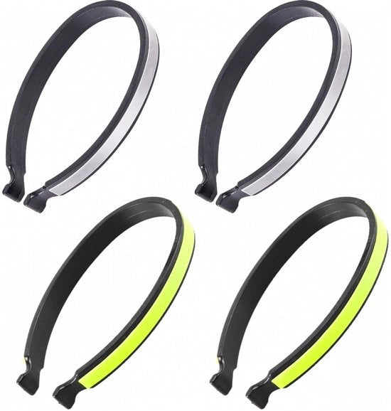 Accessori per attività all'aperto - Collare riflettente - Collare riflettente per 4 pezzi - Riflettente per attività all'aperto - Resistente per jogging, camminata, campeggio, ciclismo, escursioni