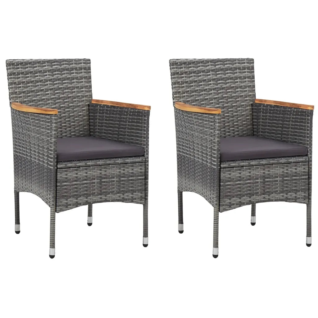 Set Mobili da Pranzo per Giardino 5 pz | Set Salotto da Giardino Grigio