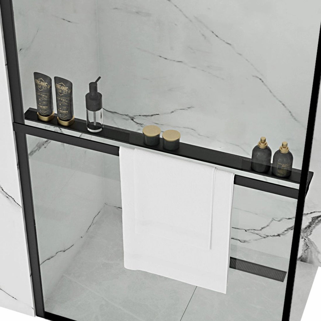Mensola Con Appendiabiti Evo Black